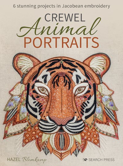 book crewel animal portrait