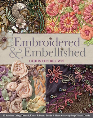 photo: book embroidered and embellished