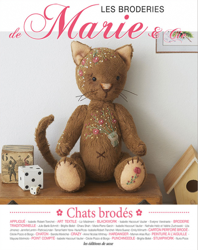 livre chats brodes